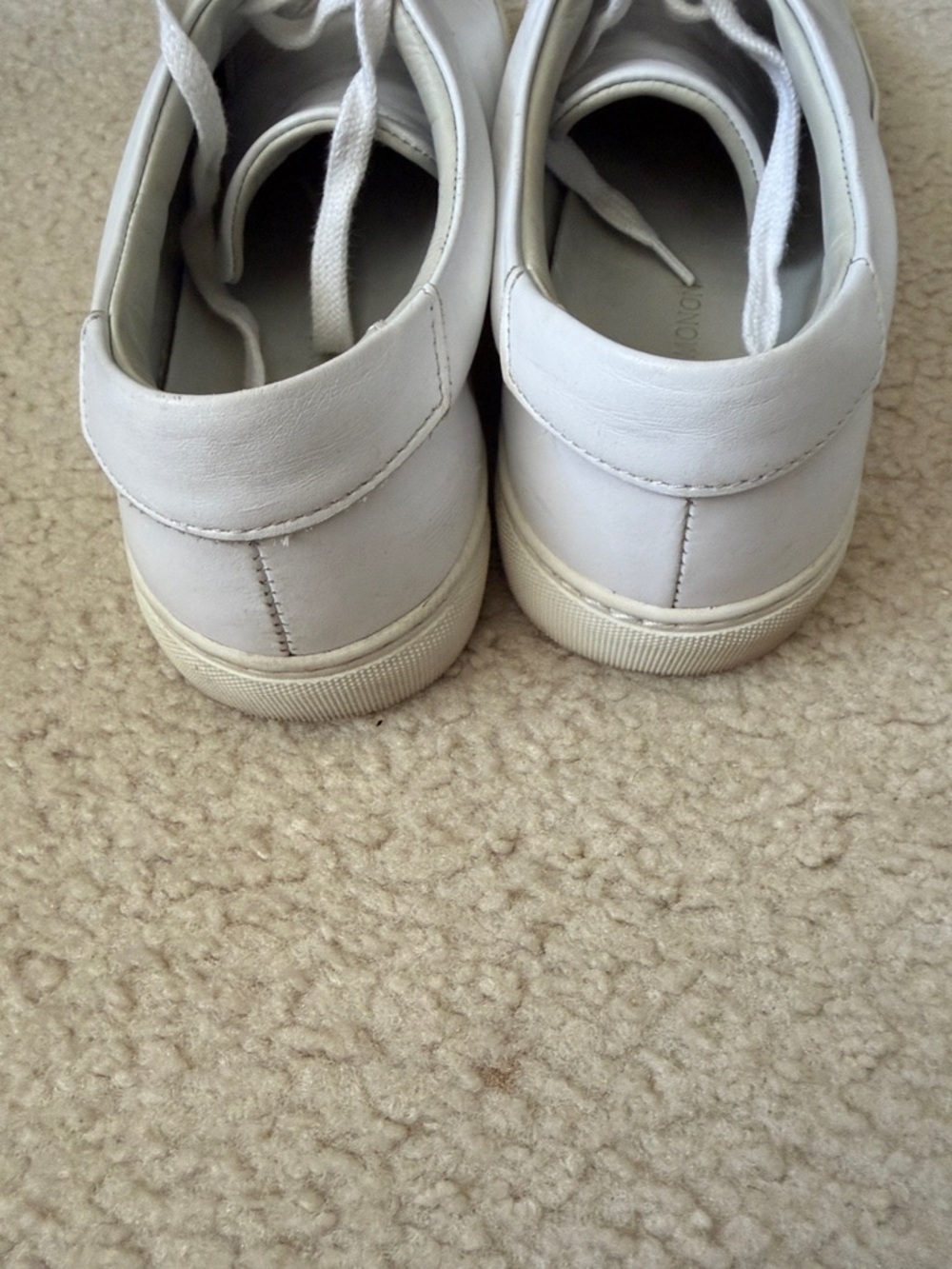 Beckett Simonon White Leather Low-Top Sneakers - Picture 4 of 4